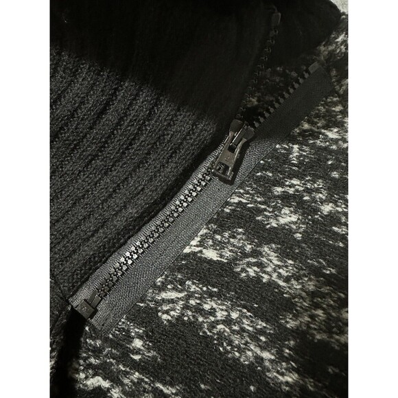 Jaskar Cardigan  Gray Wool Blend Sweater Jacket Zip Knit Collar Pockets Small - Picture 4 of 11